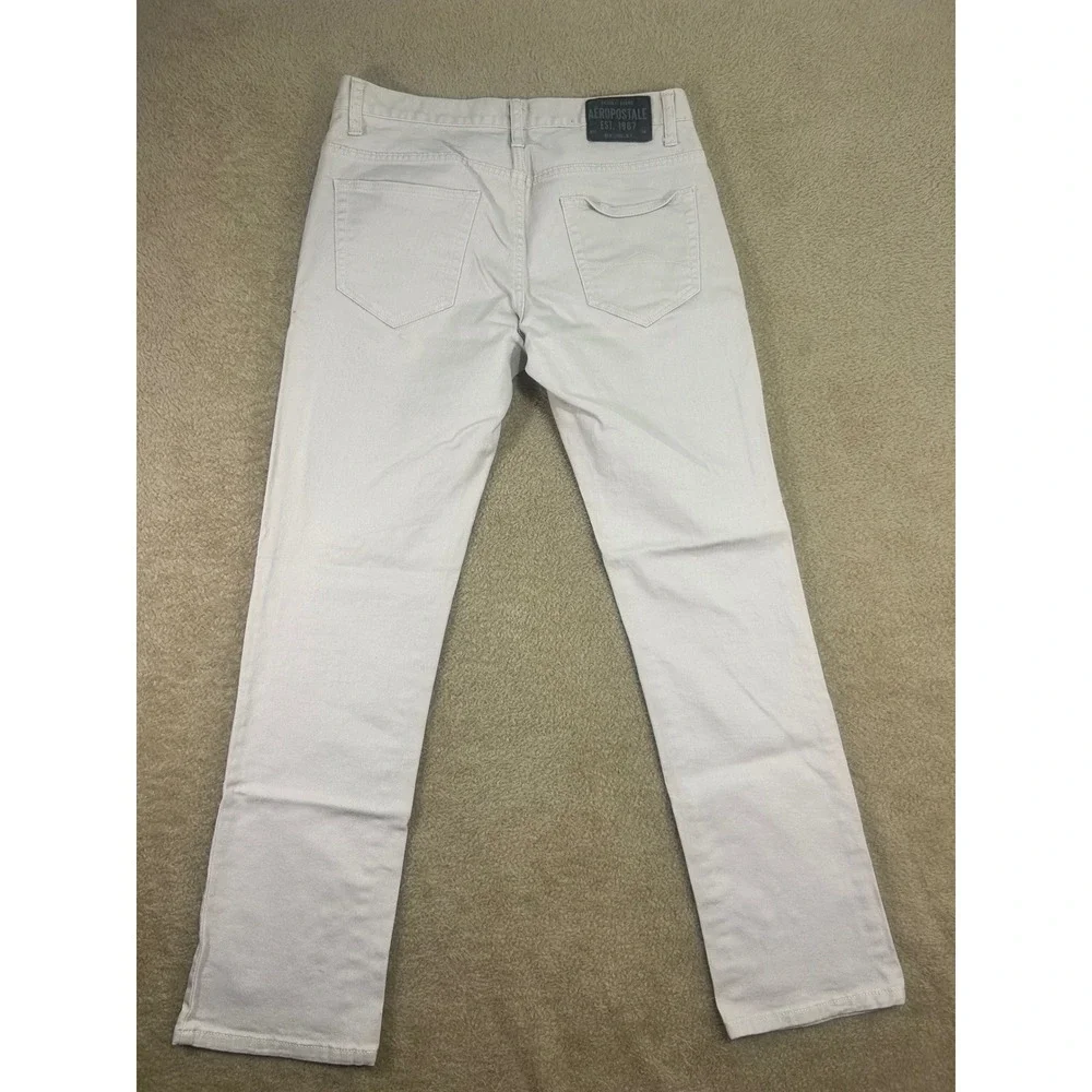 Aeropostale Bowery Slim‎ Straight Mens Light Wash Jeans 32x32